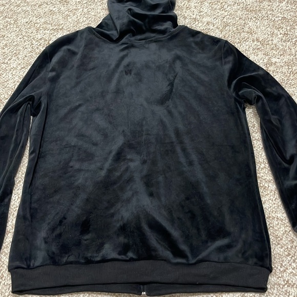 Hot Touch Black Velvet Jacket Size M - Picture 6 of 7